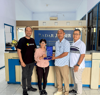 Kunjungan Media ke Radar Jember